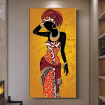 Queen Woman Silhouette Canvas