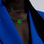 Glass Necklace- Green